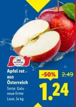 Lidl Apfel rot aus österreich Angebot