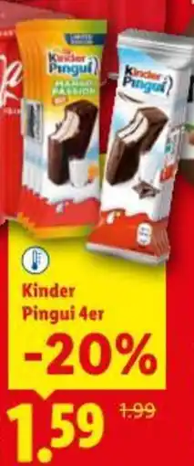 Lidl Kinder Pingui 4er Angebot
