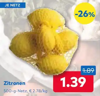 T&G Zitronen Angebot