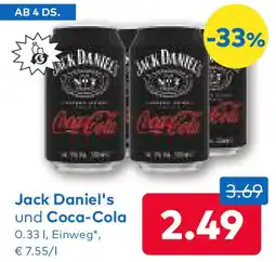 T&G Jack daniel's und coca-cola Angebot