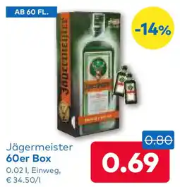 T&G Jägermeister 60er box Angebot