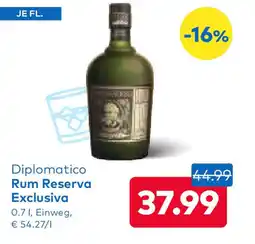 T&G Diplomatico rum reserva exclusiva Angebot