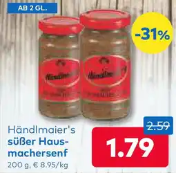 T&G Händlmaier's süßer haus- machersenf Angebot