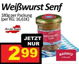 Wurstico Weißwurst senf Angebot