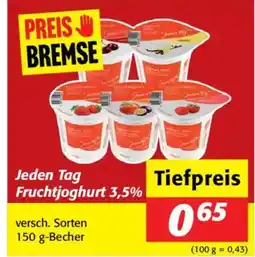 Nah&Frisch Jeden tag fruchtjoghurt 3,5% Angebot