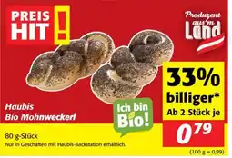 Nah&Frisch Haubis bio mohnweckerl Angebot