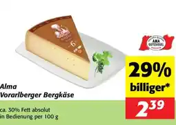 Nah&Frisch Alma vorarlberger bergkäse Angebot
