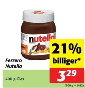 Nah&Frisch Ferrero nutella Angebot