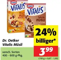 Nah&Frisch Dr. oetker vitalis müsli Angebot
