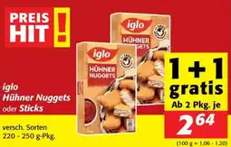 Nah&Frisch Iglo hühner nuggets Angebot