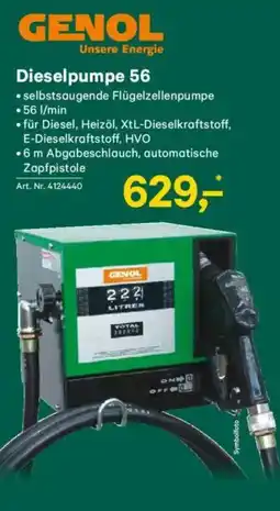 Lagerhaus Genol dieselpumpe 56 Angebot