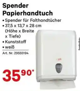 Lagerhaus Spender papierhandtuch Angebot
