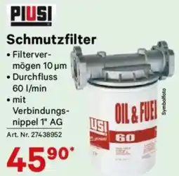 Lagerhaus Piusi schmutzfilter Angebot