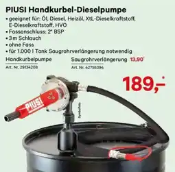 Lagerhaus Piusi handkurbel-dieselpumpe Angebot