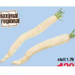 Maximarkt Rettich weiß, lang Maximarkt Angebot