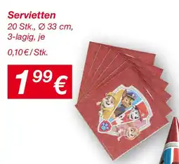 KiK Servietten Angebot