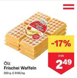 MPreis Ölz Frischei-Waffeln Angebot