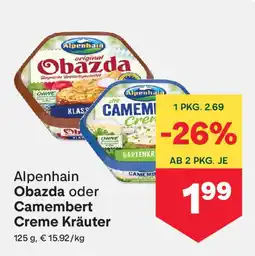 MPreis Alpenhain Obazda Angebot