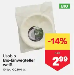 MPreis Usobio Bio Einwegteller Angebot