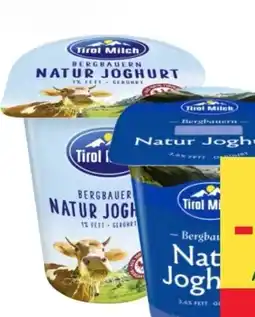 MPreis Tirol Milch Bergbauern Naturjoghurt Angebot