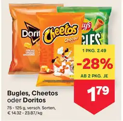 MPreis Bugles, Cheetos oder Doritos Angebot