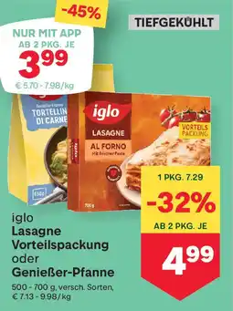 MPreis Iglo Lasagne al Forno Angebot