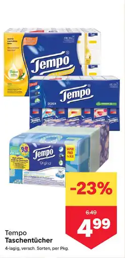 MPreis Tempo Taschentücher Angebot