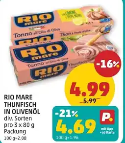 PENNY Rio mare thunfisch in olivenöl Angebot