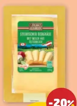 PENNY Ich bin Österreich Steirischer Bergkäse Angebot