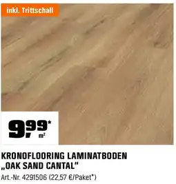OBI Kronoflooring laminatboden oak sand cantal Angebot