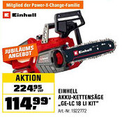 OBI Einhell akku-kettensäge Angebot