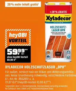 OBI Xyladecor holzschutz- lasur bpr Angebot