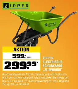 OBI Zipper elektrische schubkarre zi-ewb500 Angebot