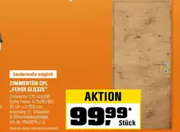OBI Zimmertür CPL GLQ335 Eiche Ferox Angebot