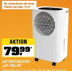 OBI Luftentfeuchter LEF-205-40 Weiß-Schwarz Angebot