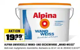 OBI Alpina universelle wand- und deckenfarbe wand-weiss Angebot