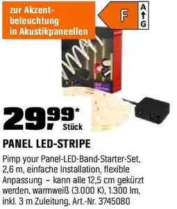 OBI Briloner LED Band Pimp your Panel Starter-Set Warmweiße Lichtfarbe 2,6 m Angebot