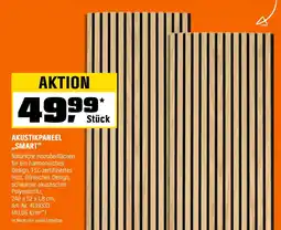 OBI Akustikpaneel Wandverkleidung Smart Eiche Schwarz MDF auf Akustikfilz Angebot