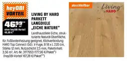 OBI Living by HARO Parkett Landhausdiele 2V Eiche Nature Strukturiert Naturöl Angebot