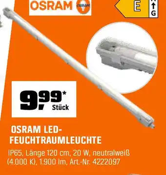 OBI Osram LED-Feuchtraumleuchte DampProof Val Plus Angebot