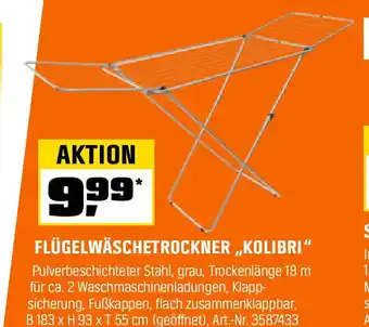 OBI Flügelwäschetrockner Kolibri Angebot