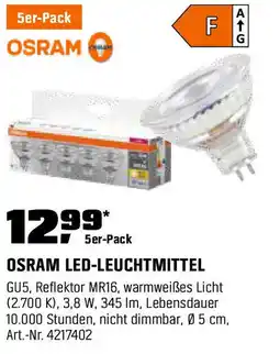 OBI Osram Leuchtmittel GU5.3 Spot MR16 3,8 W Angebot