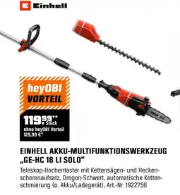 OBI Einhell akku-multifunktionswerkzeug Angebot
