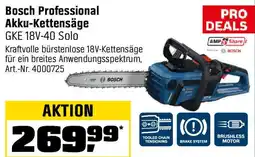 OBI Bosch Professional Akku-Kettensäge Angebot