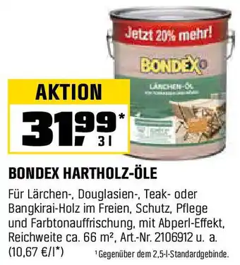 OBI Bondex hartholz-öle Angebot