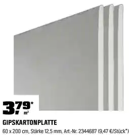 OBI Gipskartonplatte Angebot