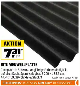 OBI Bitumenwellplatte Angebot