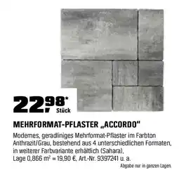 OBI Premac Pflaster Accordo Grau-Anthrazit Mehrformat 4 Formate Angebot