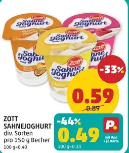 PENNY Zott sahnejoghurt Angebot