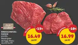 PENNY Rindsschnitzel fleisch Angebot